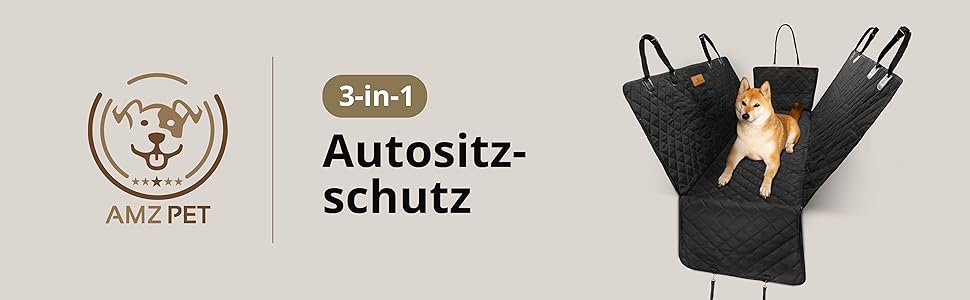 Автомобільна захисна накидка для собак 3-в-1 - захист заднього сидіння, багажника та гамак для собак. Нековзна, стійка до подряпин, водонепроникна. Розмір: 56 x 45 x 137 x 48 см
