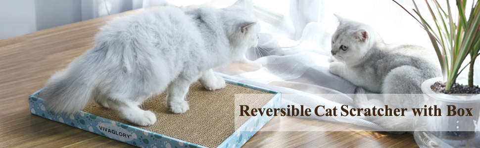 Кігтеточка для котів VIVAGLORY з картонної коробки, 3 шт. (44 x 18 см)