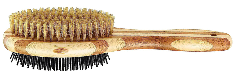 Двостороння щітка для собак та котів: для вичісування вузлів та підшерстка (коротко- та довгошерсті породи)