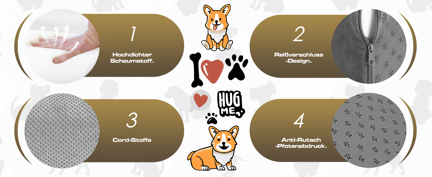 Сходинки для собак маленьких порід, 4 сходинки, знімний підйомник, неслизьке покриття, для ліжка та дивану, сірий колір