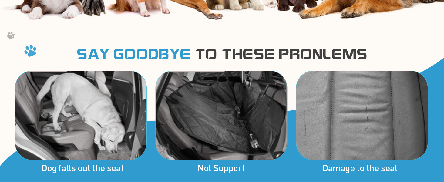 Водонепроникний килимок для собак у машину, XXL, помаранчевий - захист заднього сидіння