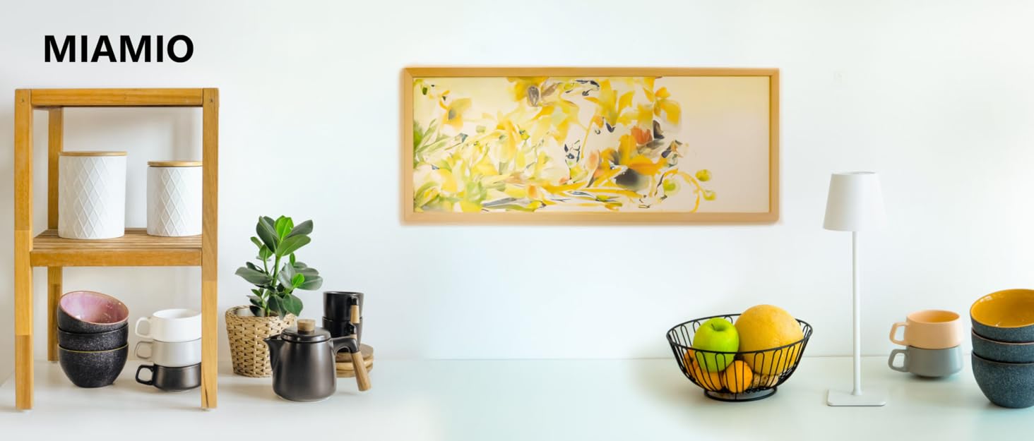 Набір з 3 вазок для зберігання Miamio Palmanova, кераміка з дерев'яним кришкою, білий колір