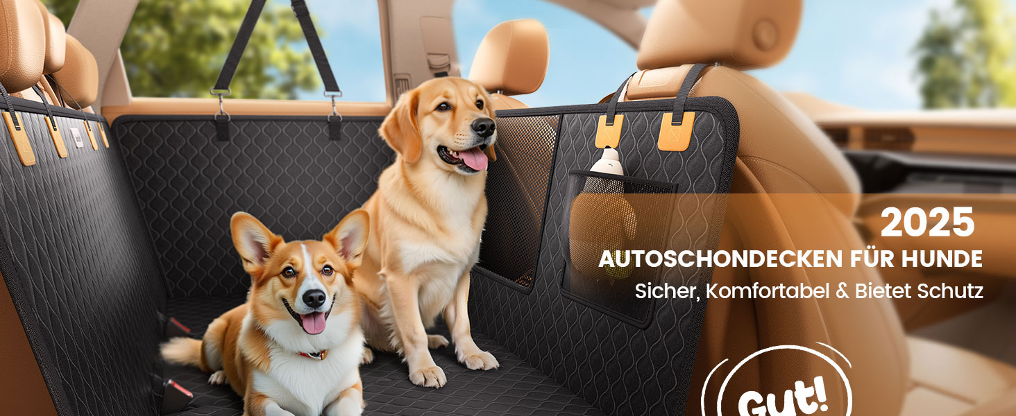 Захист для заднього сидіння авто Lamicall: міцна, вологостійка, для собак до 195 кг, захист від подряпин, підходить для авто та компактних SUV