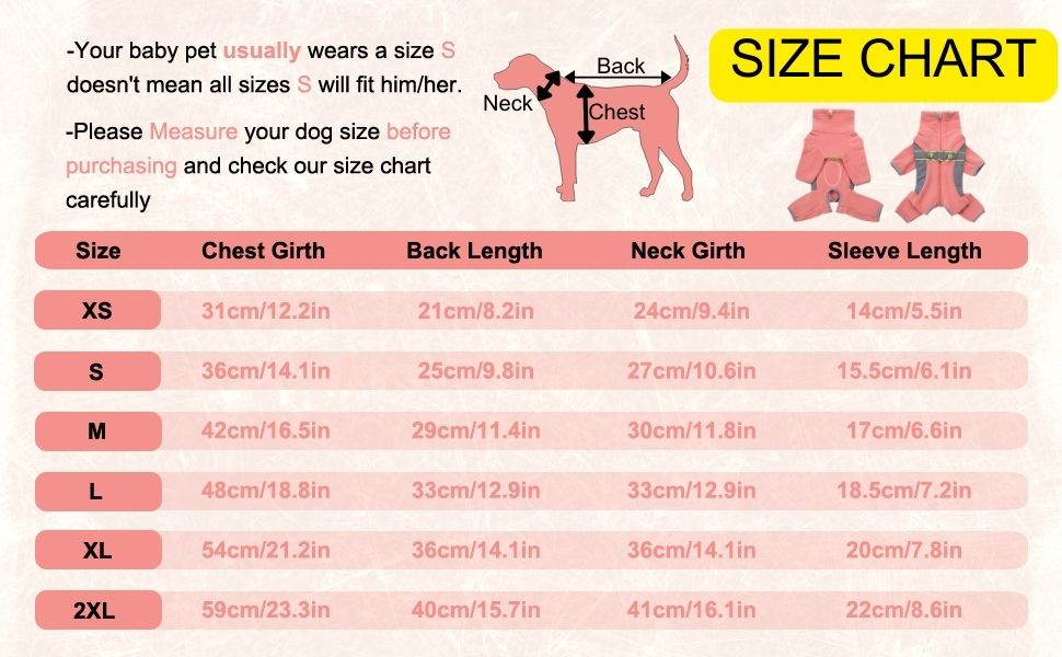 Флісова тепла куртка для собак на зиму, Onesie для цуценят з регульованою талією, D-кільцем та світловідбиваючими смугами, теплий одяг для малих та середніх собак, розмір L: Обхват грудей: 48 см, Довжина спини: 33 см, Voilett