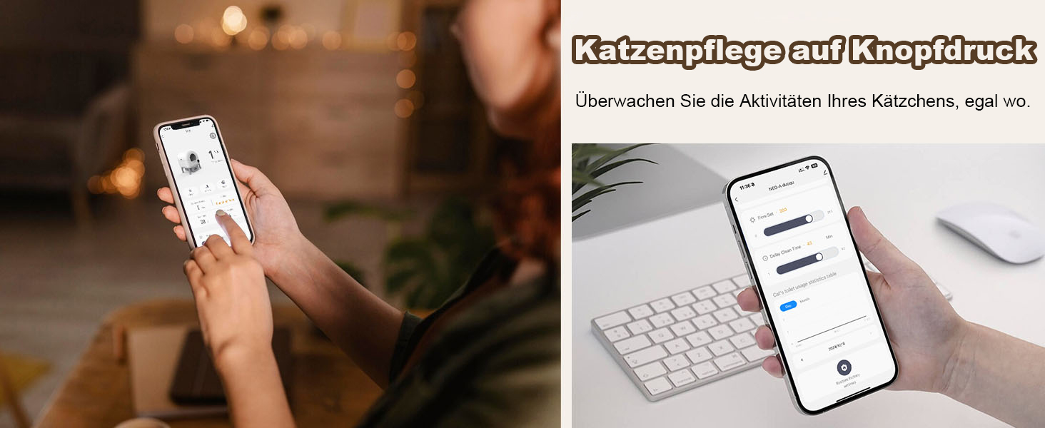 Автоматичний лоток для котів Katzenklo Selbstreinigend, 65л, XXL, з контролем через додаток, для 2+ котів