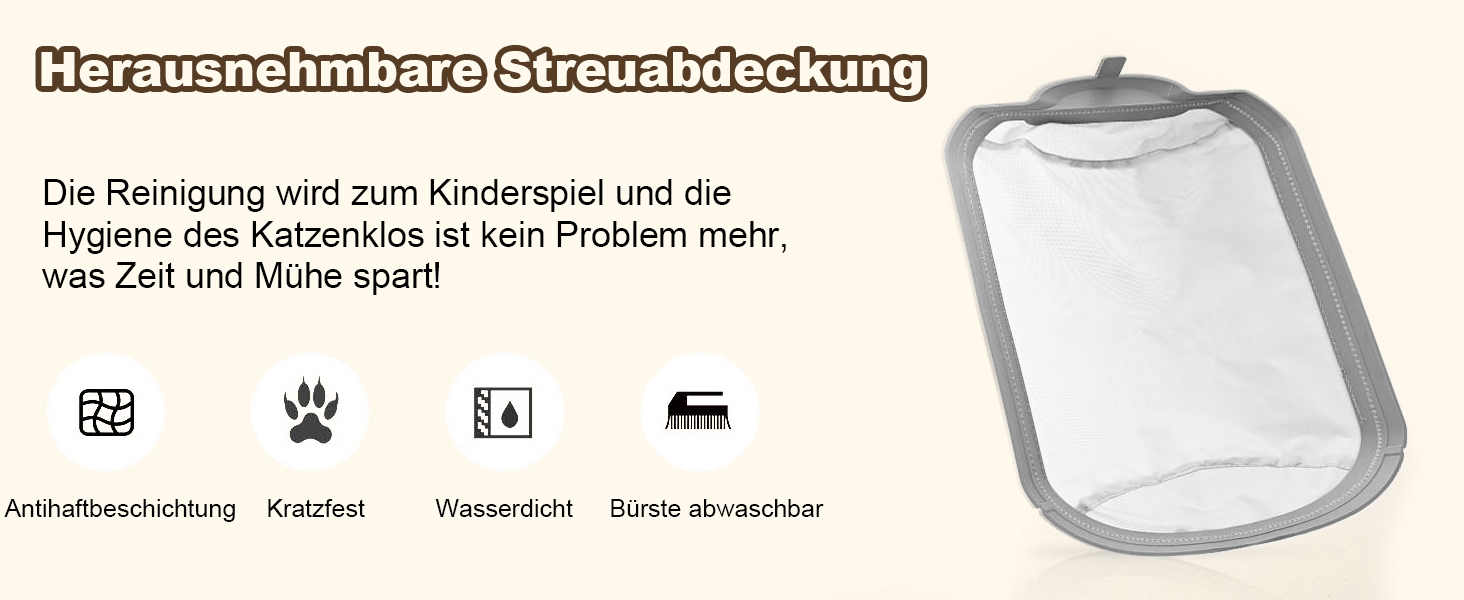 Автоматичний лоток для котів Katzenklo Selbstreinigend, 65л, XXL, з контролем через додаток, для 2+ котів