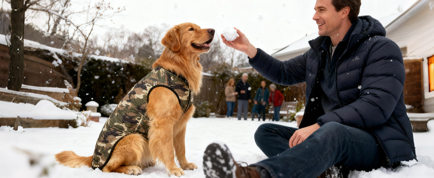Водонепроникний теплий зимовий камуфляжний теплий куртка для собак з блискавкою. Зелений зимовий теплий камуфляжний теплий куртка для середніх собак.