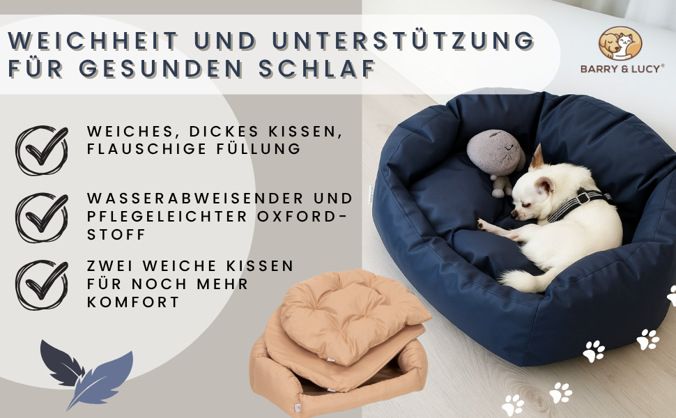 Матрац для собак BARRY & LUCY 3 в 1: вологостійкий, стьобаний, м'який, з еластичною начинкою. Розмір L, темно-червоний колір.