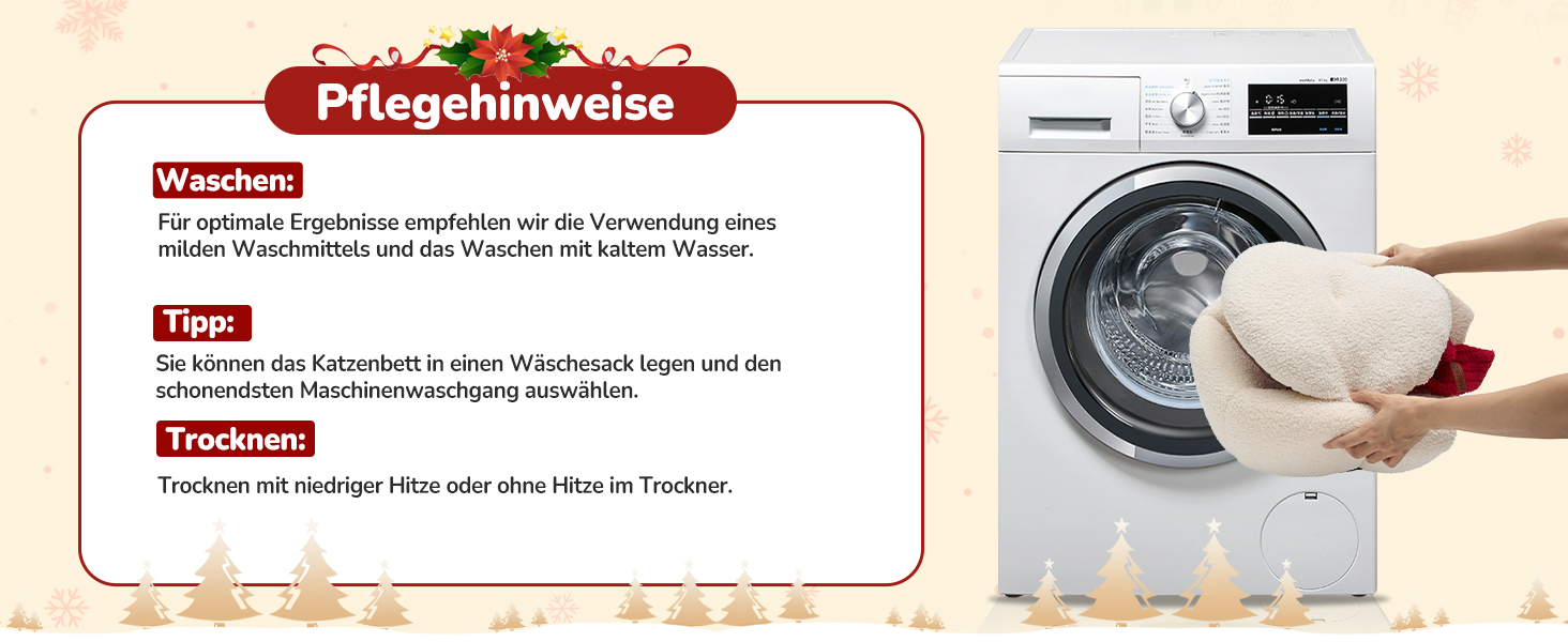 Кігтеточка-будиночок CATISM для котів на Новий Рік, 42x42x55 см, білий, з теплим килимком, знімний будиночок, антиковзаюча поверхня