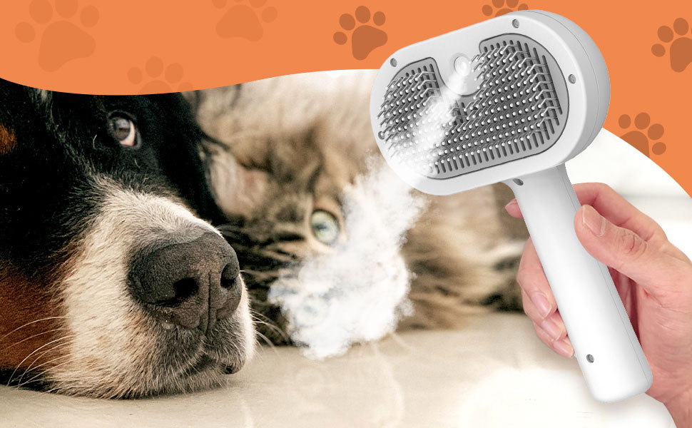 Розпилювач-гребінь для котів: видалення котушок та бруду, догляд за шерстю, синій