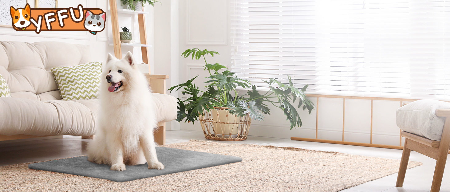 Грілка для котів та собак 70x45 см з терморегулятором, вологостійка, з таймером, 2 чохли сірого кольору