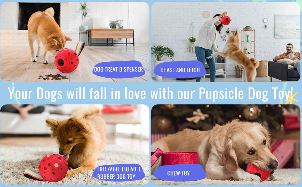 Іграшка для собак Larimuer Schleckball: інтерактивна годівниця-іграшка з силікону (червона)