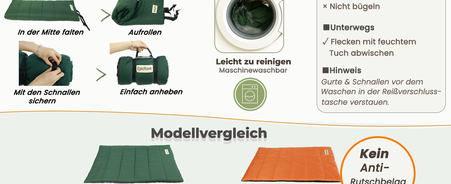 Килимок для собак у подорож – водовідштовхувальний, неслизький та пральний, 110х68 см. Килимок для собак на вулицю, у машину та в подорожі (Зелений)