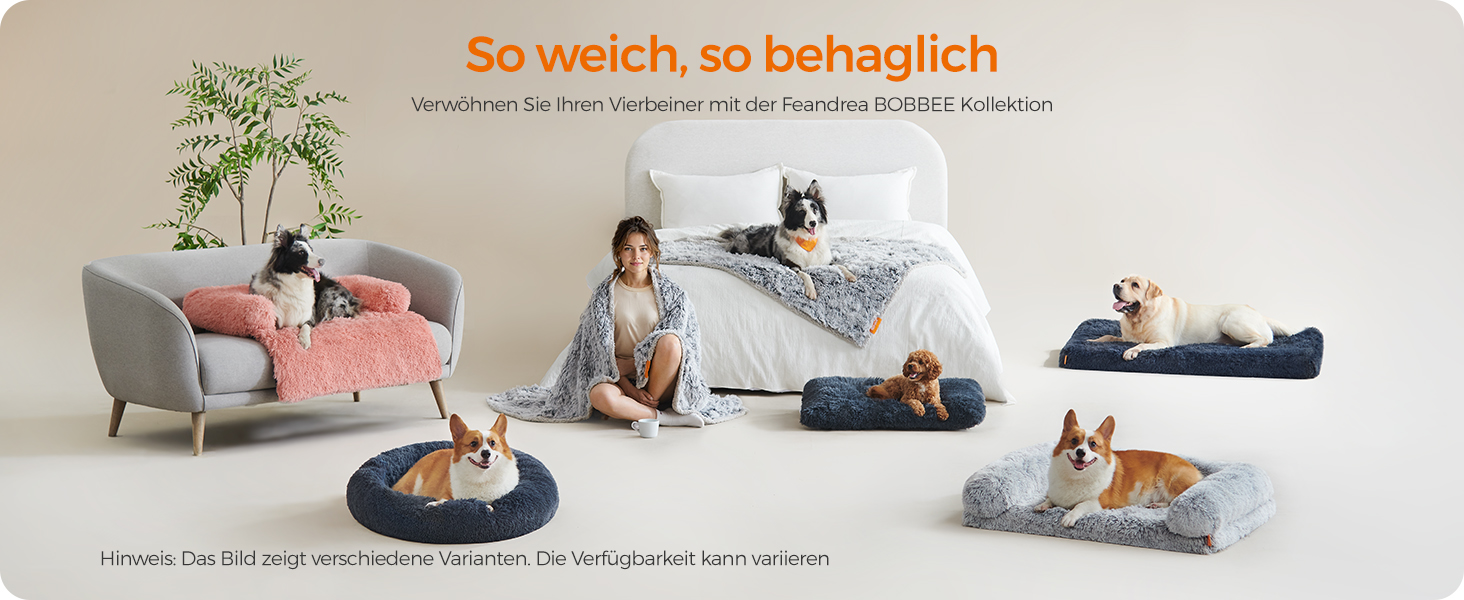 Крісло-лежанка для собак та котів Feandrea Ombré-Grey, діаметр 90 см, знімний наповнювач, плюшеве, для комфортного сну