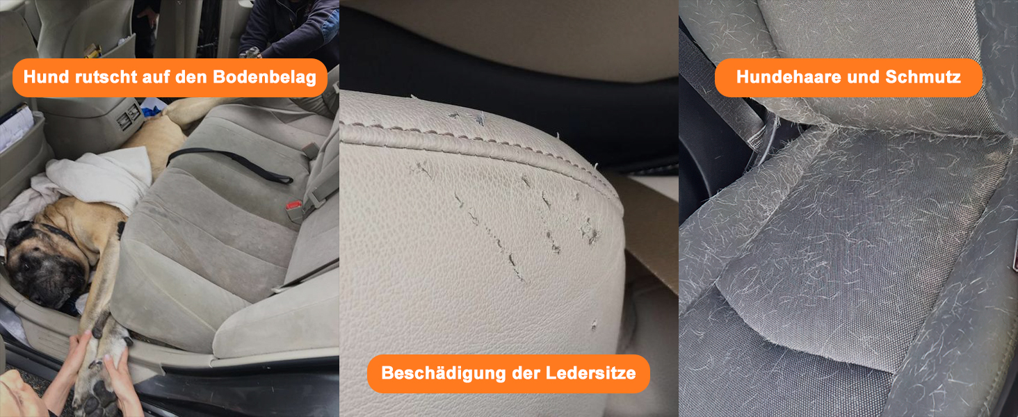 Кришка для автосидіння для собак JOEJOY, водонепроникна, стійка до подряпин, для заднього сидіння, з жорсткою основою