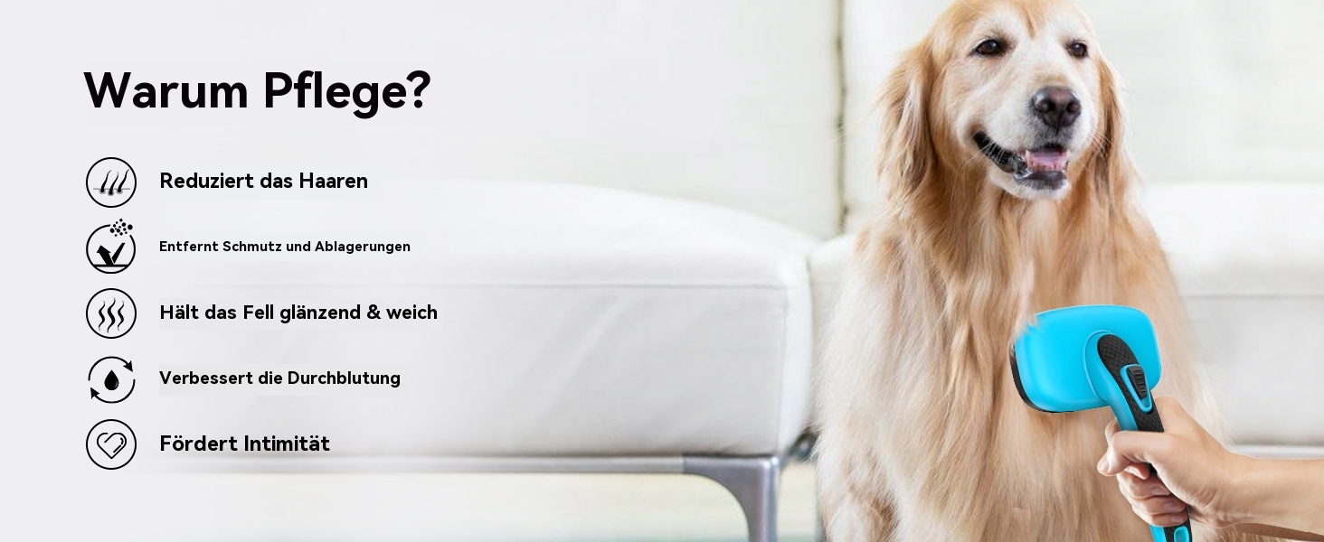 Набір для догляду за собаками (5 шт.) – щітка для видалення линяючої шерсті для собак і котів з короткою та довгою шерстю. Видаляє відмерле волосся та запобігає сплутуванню. Колір: блакитний