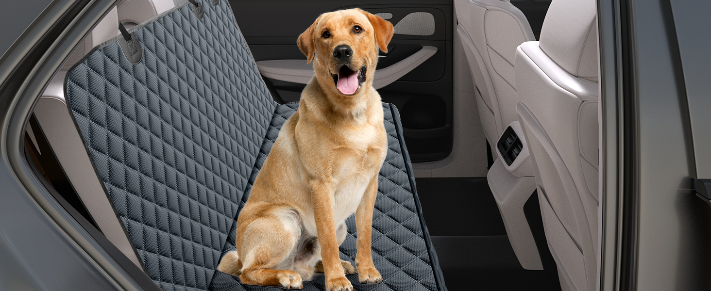 Автоматичний килимок для собак у машину JOEJOY, 137x120 см, чорний/сірий (захист від подряпин, вологості)