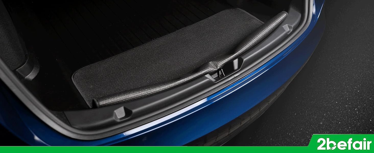 Захист краю багажника - Made in Germany, міцний захист краю багажника при завантаженні/розвантаженні, з кріпленням на липучках, 80 x 60 см, аксесуар для авто