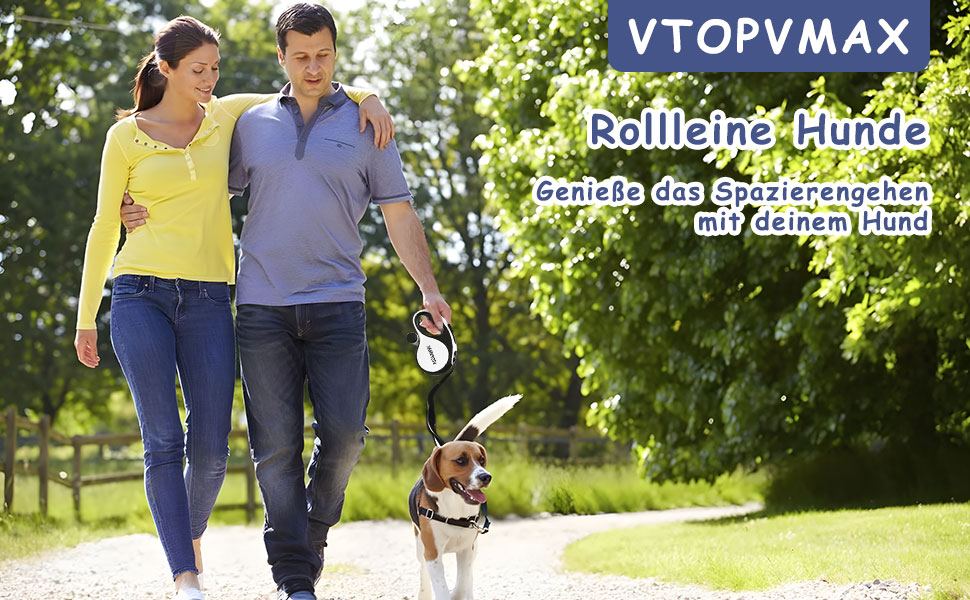 Висувна поводок для собак VTOPVMAX 8м - для середніх та великих собак до 50 кг. Міцний поводок з безпечним тросом, дозатор для відходів та гальмо однією рукою (білий)