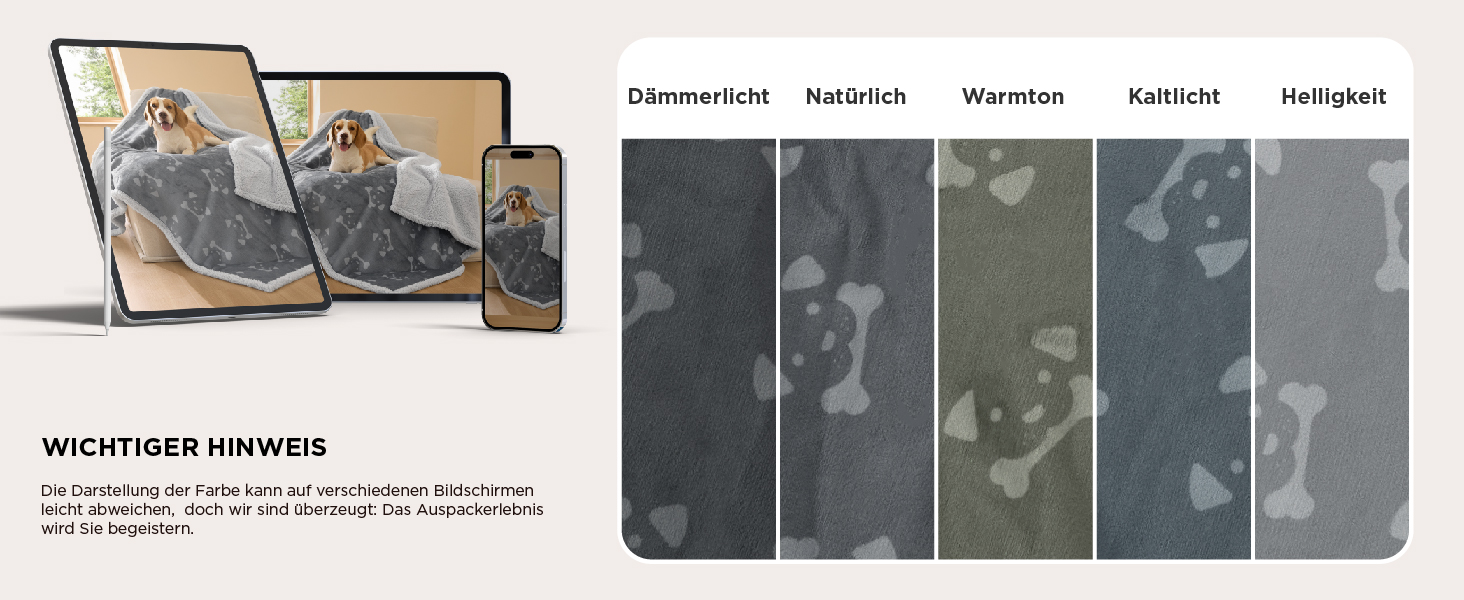 Водонепроникний коврик для собак BEDSURE великих порід - 152x127 см, миючий, з Sherpa Fleece, м'який, сірий XL (127x152)