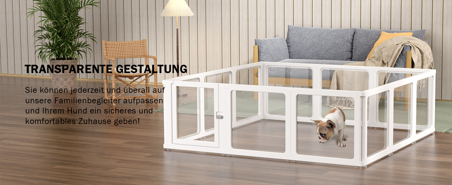 Вольєр для собак Citylife 8-TLG, 75 см, розкладний, для собак, котів, кроликів, 120x120x75 см