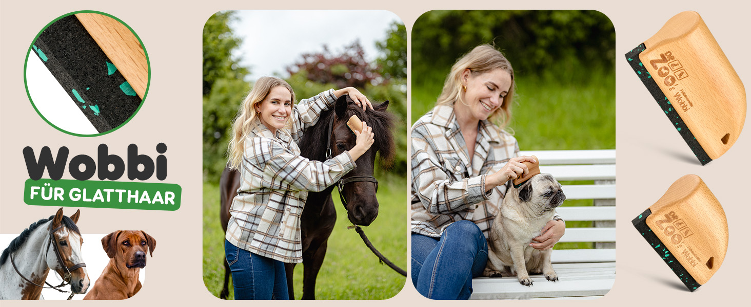 Дзеркало для коней Robbi – ефективний гребінь для зміни хутра – ідеально підходить для короткошерстих, підшерстка та догляду за конями – ергономічна щітка з нержавіючої сталі для легкого гребінню