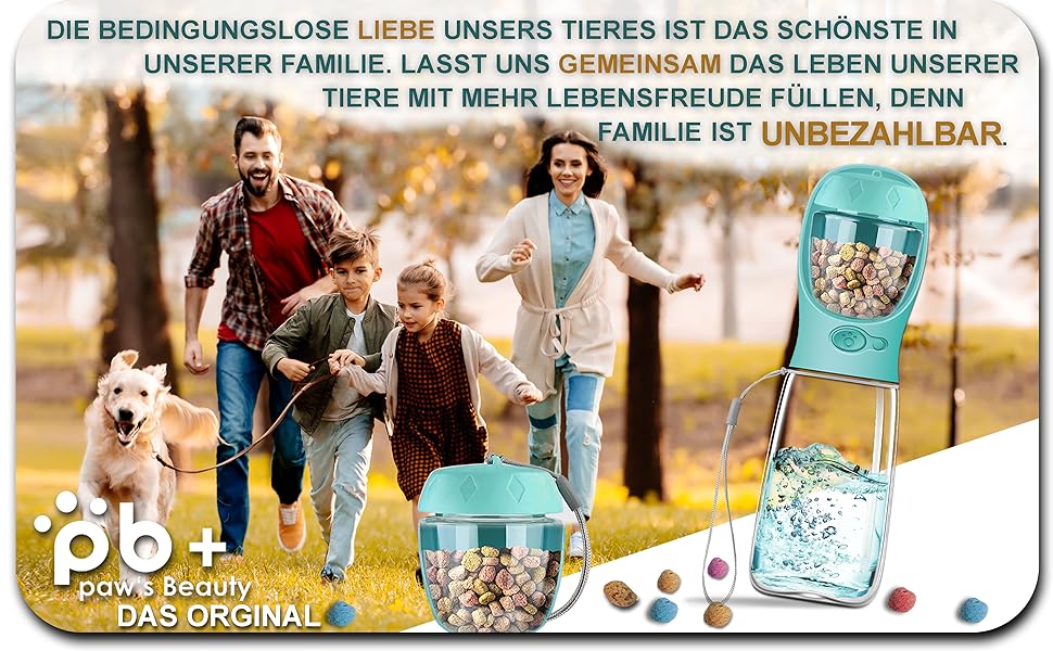 Набір з 2 шт. туристичних пляшок для собак з щіткою | Пляшка для собак 550 мл, вища якість, не протікає | Для подорожей