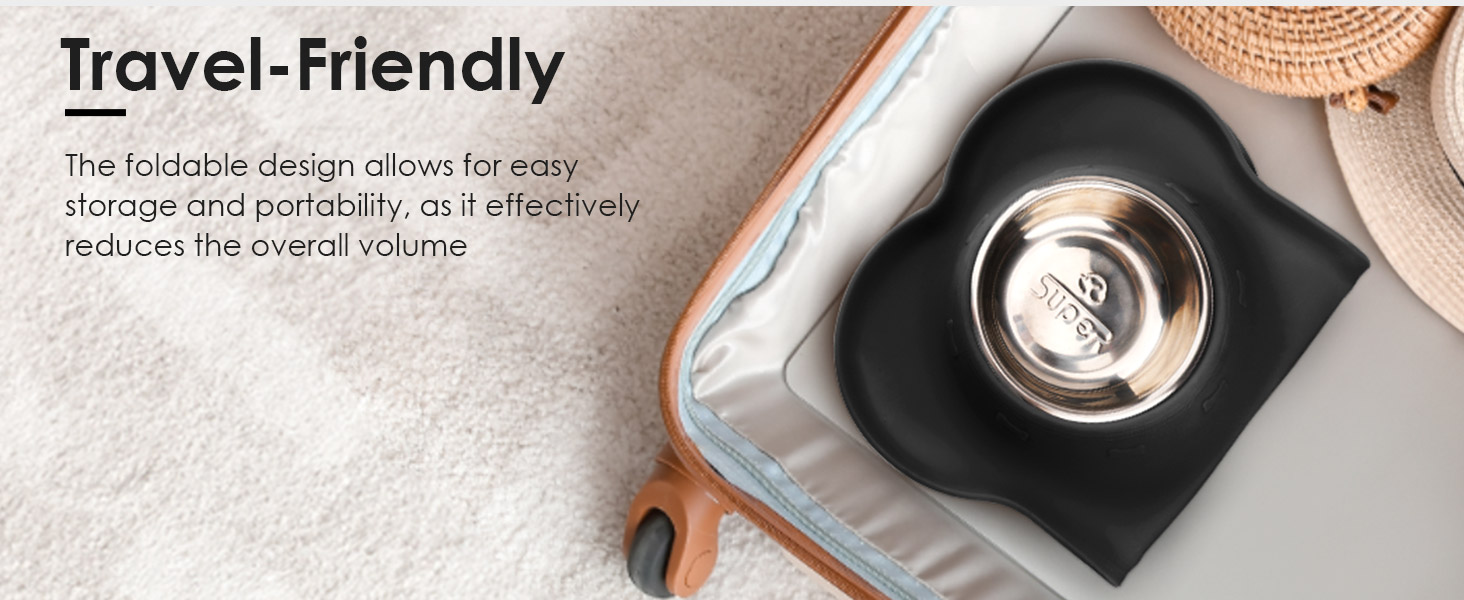 Набори мисок для собак CEASELESLY з нержавіючої сталі (2 x 400 мл) з підставкою з силікону, чорного кольору. Підходять для собак середніх та малих порід, кошенят та цуценят.