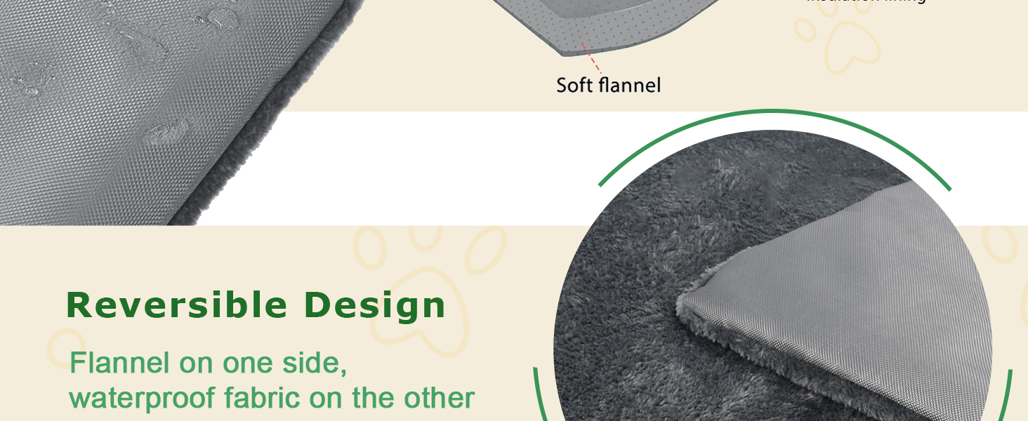 Водонепроникний килимок для котів та собак Kritter Planet, складаний, миючий, 80 x 60 см, чорний