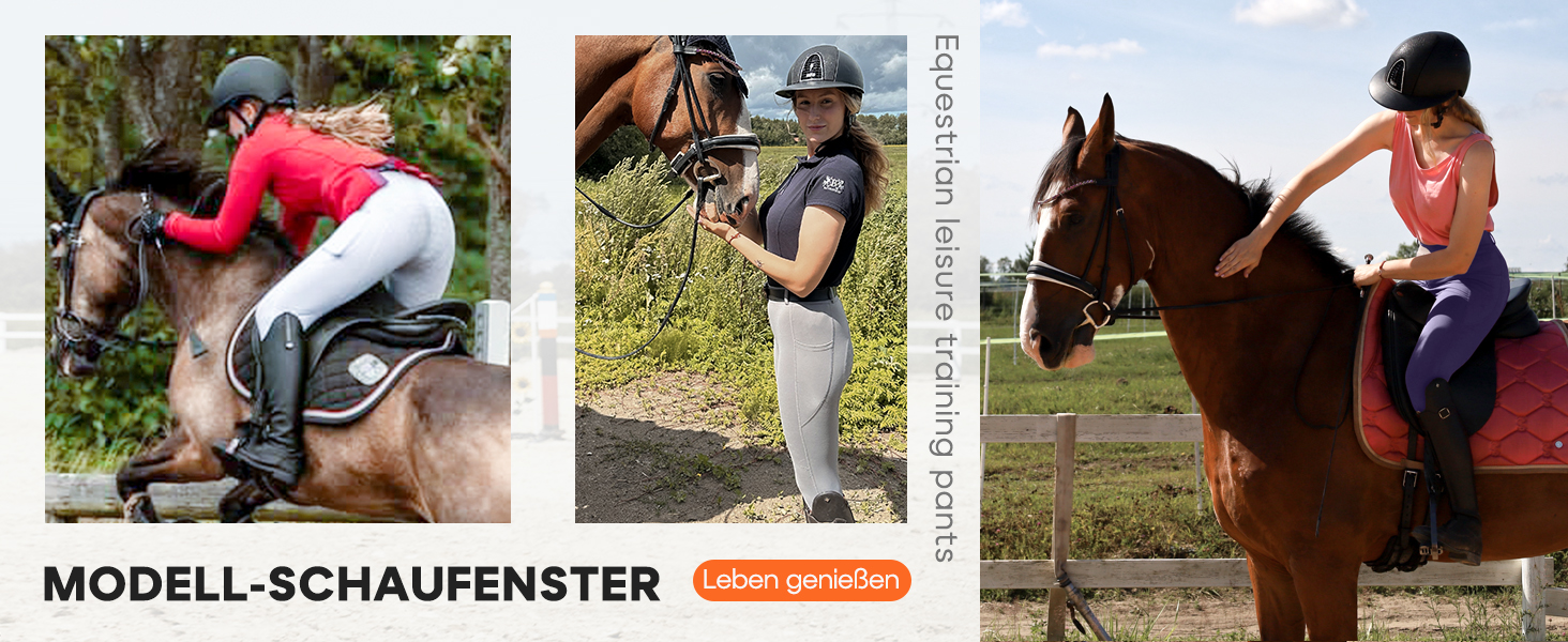 Легінси для верхової їзди FitsT4 для жінок, сірі, з силіконовою підкладкою, кишенею для телефону та петлями для ременя (розмір M)