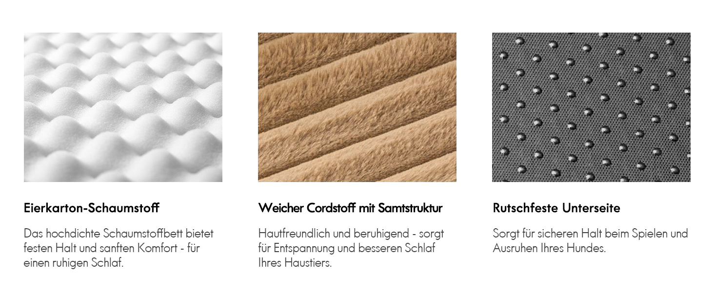 ClevaHome Ортопедичне собаче ліжко/софа для маленьких собак та котів – водовідштовхувальний та пральний чохол, неслизьке дно, комфортне ліжко з піною типу 