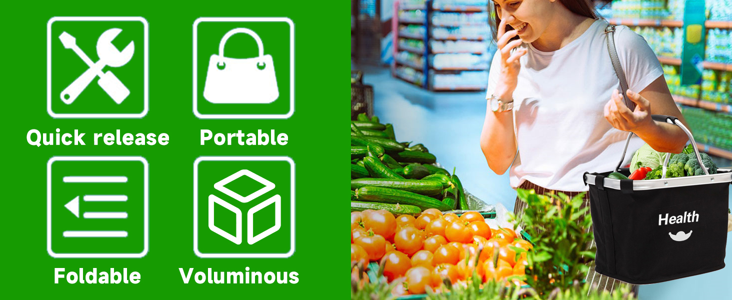 Складаний велосипедний кошик на кермо для собак, покупок, пікніків. З адаптером для керма