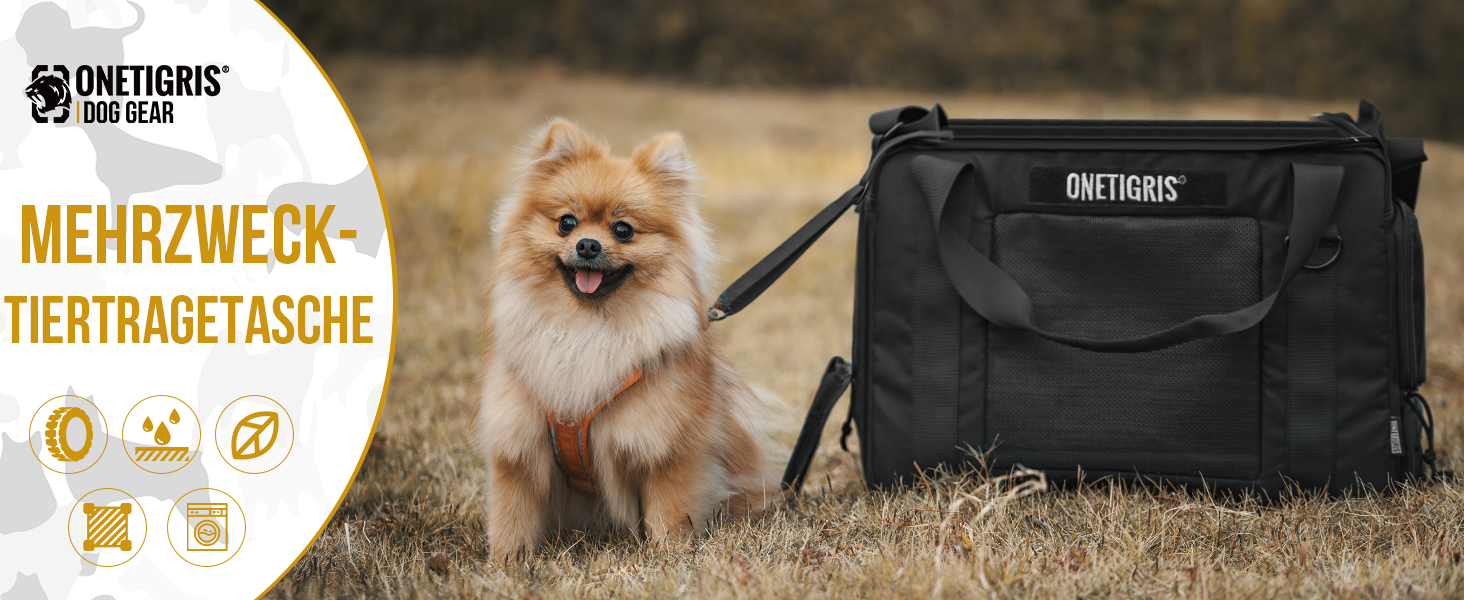 Транспортна сумка для собак OneTigris, переноска для котів та цуценят до 5 кг, M 2.0