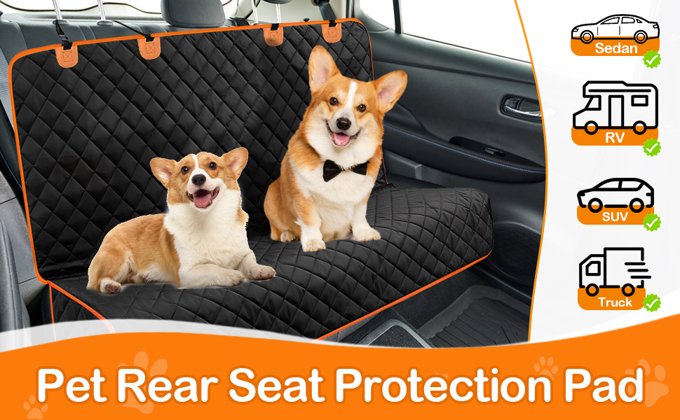 Авточехол на сидіння для собак та дітей Dokeno, 119x137 см: водовідштовхуючий, захист від подряпин, універсальний для авто, вантажівок, SUV