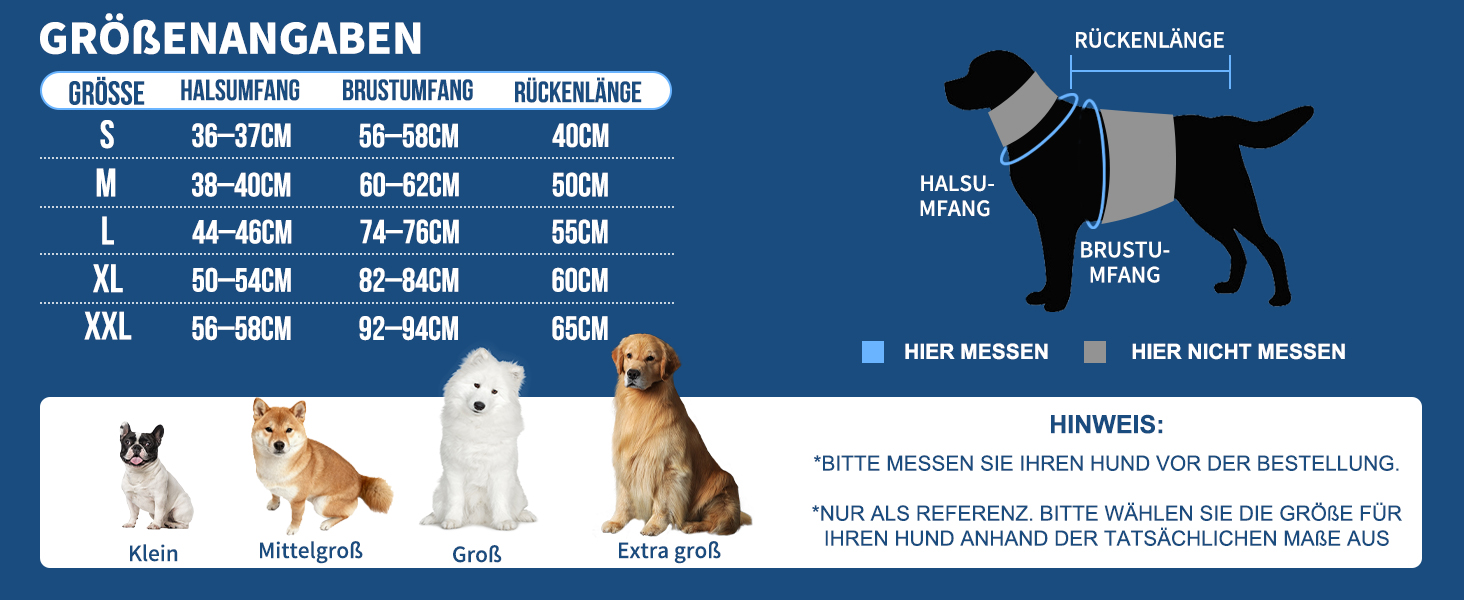 Зимовий одяг для собак: двосторонній водонепроникний теплий зимовий костюм з флісовою підкладкою, зручний застібкою-блискавкою, синій, розмір S (обхват грудей 58-60см, довжина спини 40см)