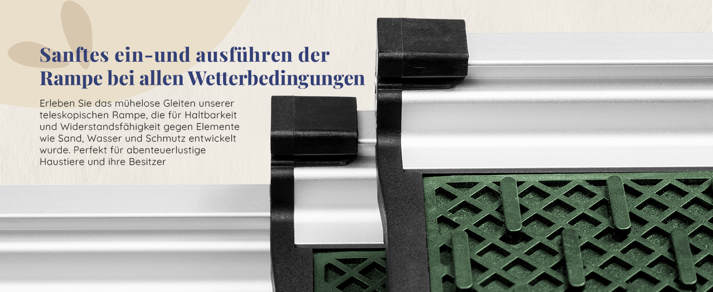 Трампліна для собак у машину, складна, стабільна, до 90 кг, алюмінієва, для великих собак, з відбивачами, сіра (лісовий зелений)