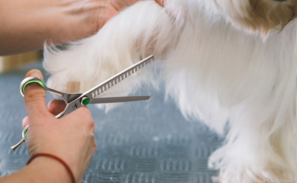 Набір професійних інструментів для грумінгу собак PURPLEBIRD: ножиці для грумінгу, 7 дюймів, з японської сталі 440C (набір з 4 шт.)