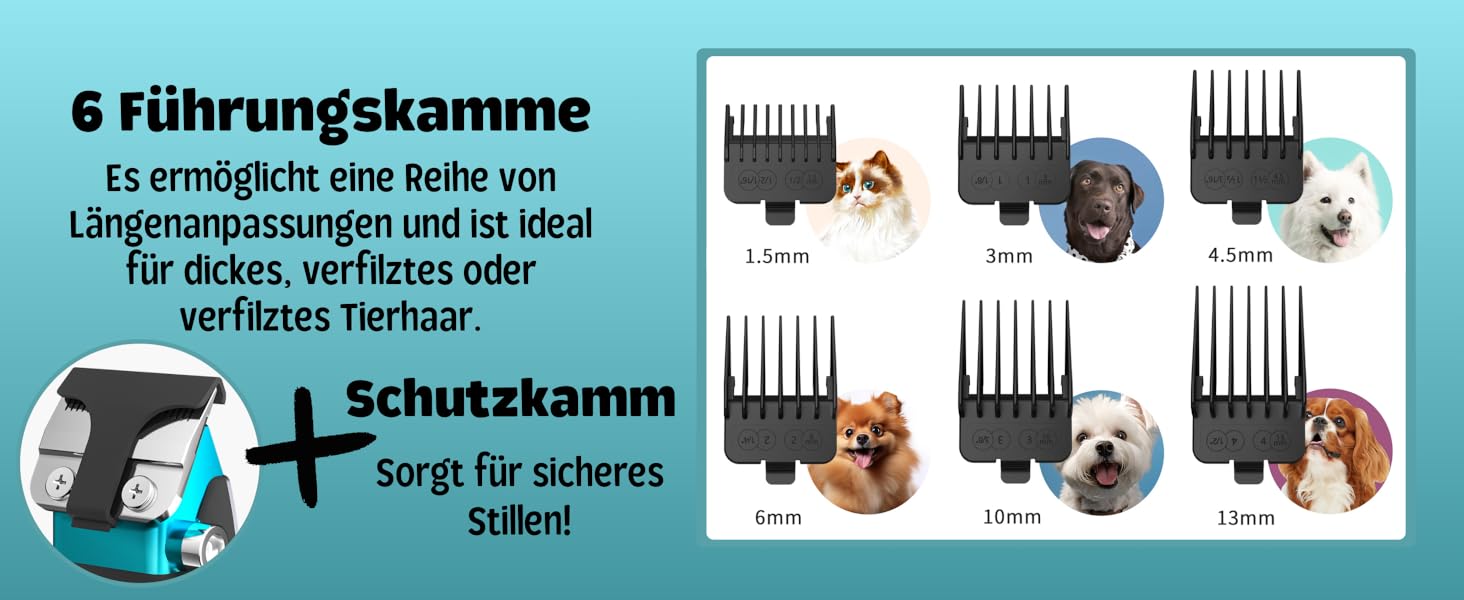Професійна машинка для стрижки собак та котів BarberBoss QR-9088, бездротова, для густого хутра, комплект