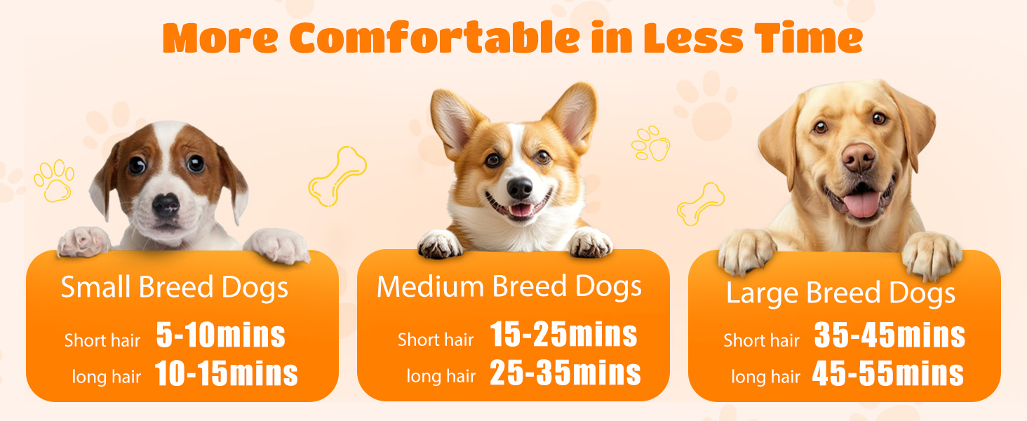 Професійний фен для грумінгу домашніх тварин Nobleza Pet Blower - 4 насадки, регулювання швидкості/тепла, тихий