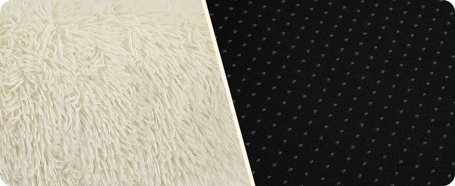 Ортопедичне ліжко для собак, кругле, м'яке, для котів та собак, 60 см, бежеве