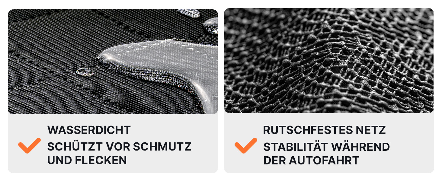 Водонепроникний захист для автосидіння собаки RAGI - 4в1: килимок, захист заднього сидіння, з кріпленням, стійкий до подряпин та ковзання. Підходить для всіх авто