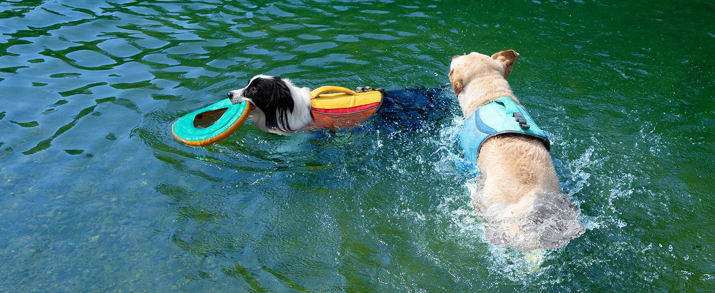 Спасальний жилет для собак ZLX Ripstop Blue L, для малих, середніх та великих собак, регульований, легкий, для плавання та водного відпочинку