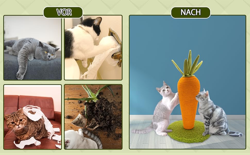 Краксадалка для котів AUSCAT Kaktus: сонячний кактус з натурального сизалю, іграшка для кошенят, крашбаум