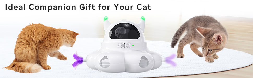 Інтерактивна іграшка для котів Spessn 2-в-1, електрична, USB, для розвитку інтелекту, підходить для кошенят та собак будь-якого віку