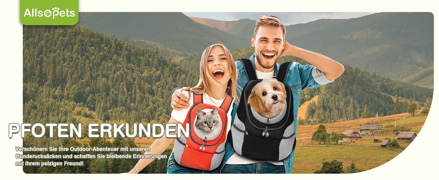 Рюкзак для собак та котів ALLSOPETS, XL, чорний – переноска для тварин для подорожей, вело- та мототуризму