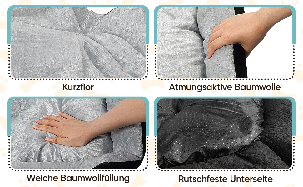 Ліжко для собак 90x70 см з подушкою у вигляді кістки та легкою ковдрою, м'яке диванчик для собак середніх порід з короткого хутра, миється, кошик для собак з неслизьким дном