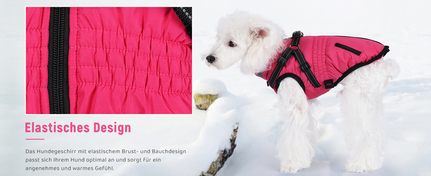 Теплий зимовий одяг для собак та котів - куртка, водонепроникний, зелений (XXL, червоний)