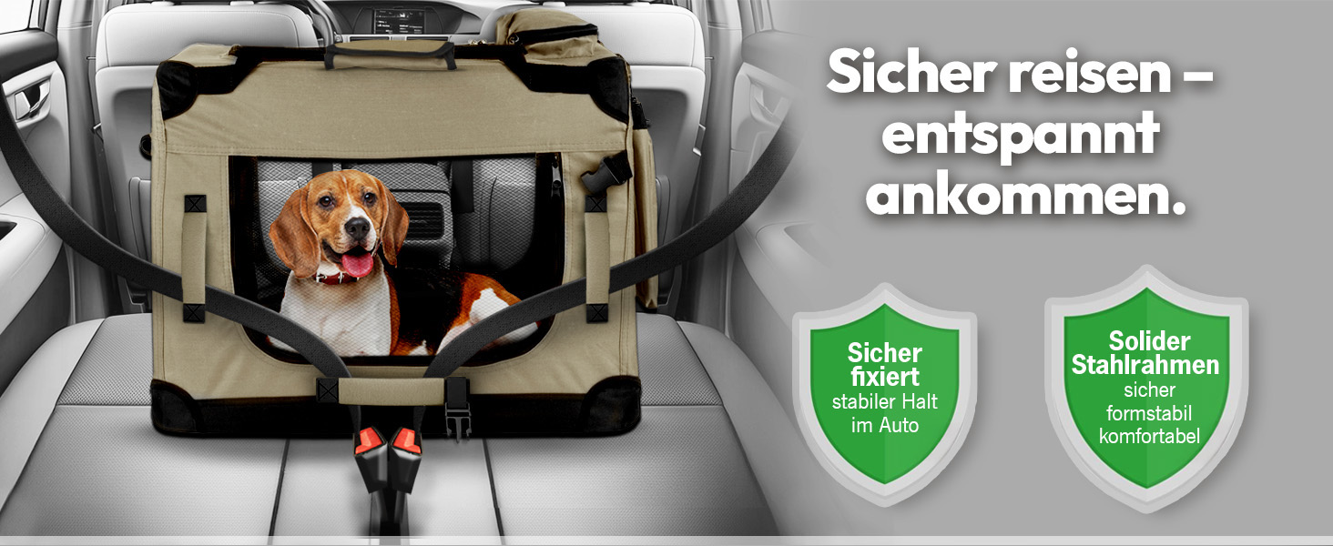 PET VIOLET Транспортна переноска для собак та котів – складана, міцна, сіра, 50x34x36 см