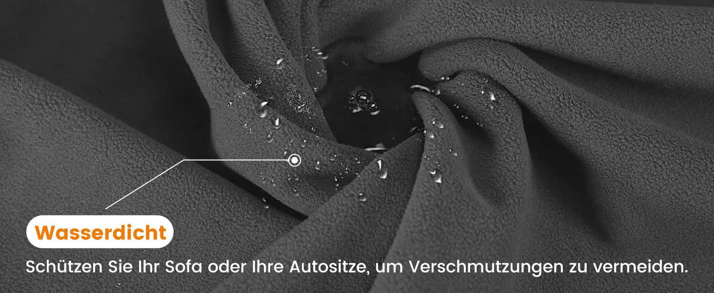 Водонепроникний коврик для собак PETTOM 152x127 см, м'який коврик для великих та маленьких собак, захисний коврик для дивана, ліжка, автокрісла, меблів - прання до 30°C (L, пісочний)