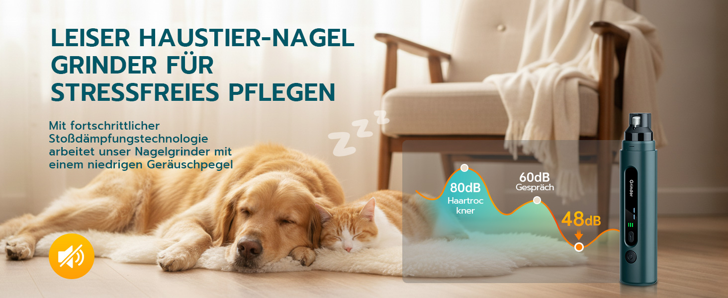 Електричний точило для кігтів домашніх тварин Mcbazel для котів та собак, тихий точило для собак з LED-підсвіткою, регульований з 5 швидкостями, точило для кігтів, алмазна шліфувальна диска